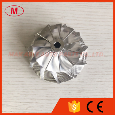 China S200 171861 57.29/80.57mm 11+0blades turbocharger milling/aluminum 2618/billet compressor wheel for 171857/171858/171859 supplier