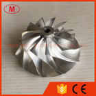 T04E 57.04/76.13mm 11+0 blades turbocharger milling/aluminum 2618/billet compressor wheel