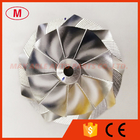 T04E reverse 59.00/80.00mm 9+0 BLADES Point milling Turbo aluminum 2618/milling/Billet compressor wheel