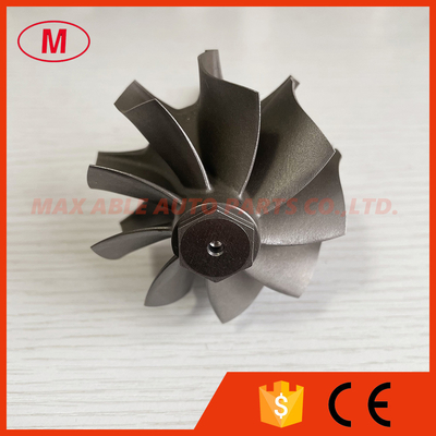 China GT3584RS 9 blades 62.35/68.00mm ball bearing turbine shaft/turbo wheel /turbine shaft&amp;wheel supplier