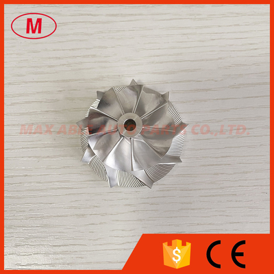 China TF035 13T/TF035HL-13TK3-4.0 38.35/51.00mm 9+0 blades Performance billet compressor wheel for 49135-03802/ME194015 4M42T supplier