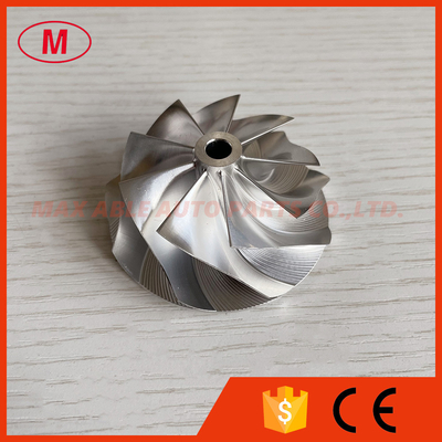 G25-550 48.35/60.00mm 9+0 Blades turbo aluminum 2618/Milling/billet compressor wheel for 871389-5004S/871389-5005S