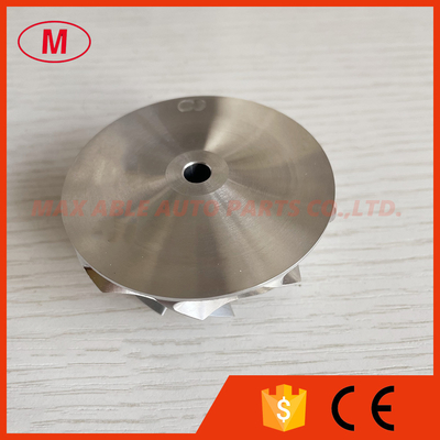 G25-550 48.35/60.00mm 9+0 Blades turbo aluminum 2618/Milling/billet compressor wheel for 871389-5004S/871389-5005S