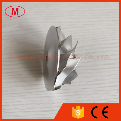 G25-550 48.35/60.00mm 9+0 Blades turbo aluminum 2618/Milling/billet compressor wheel for 871389-5004S/871389-5005S