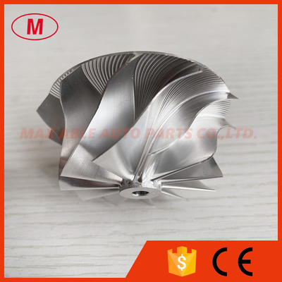 GT15-25 reverse 49.62/61.00mm 11+0 blades high performance Turbo milling/aluminum 2618/billet compressor wheel