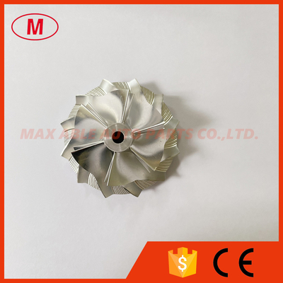 KP39 6+6 blades 34.10/46.00mm high performance turbo milling/aluminum 2618/billet compressor wheel