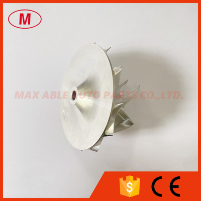 KP39 6+6 blades 34.10/46.00mm high performance turbo milling/aluminum 2618/billet compressor wheel