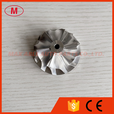 TD04 6+6 blades 43.35/56.00mm 49189-49000 point milling milling/aluminum 2618/billet compressor wheel for 49389-02211