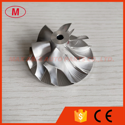 TD04 6+6 blades 43.35/56.00mm 49189-49000 point milling milling/aluminum 2618/billet compressor wheel for 49389-02211