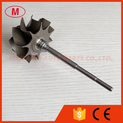 GT3582R reverse 62.35X68mm 10 blades ball bearing turbo turbine wheel shaft / turbine shaft&wheel