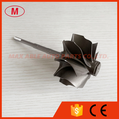 GT3582R reverse 62.35X68mm 9 blades ball bearing turbo turbine wheel shaft / turbine shaft&wheel