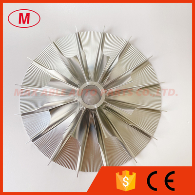 supercharger 85.67/157.50mm 8+8 blades milling/aluminum 2618/billet compressor wheel for PISC ​