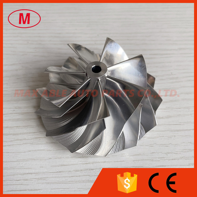 REVERSE 59.00/76.00mm 7+7 blades high performance turbo milling/aluminum 2618/billet compressor wheel