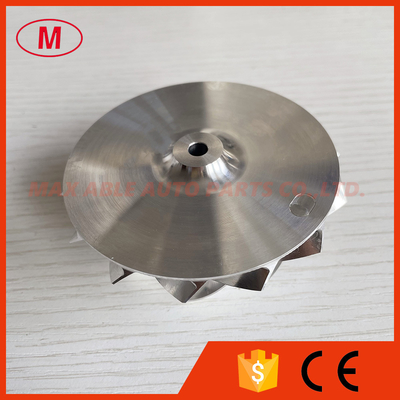 REVERSE 59.00/76.00mm 7+7 blades high performance turbo milling/aluminum 2618/billet compressor wheel