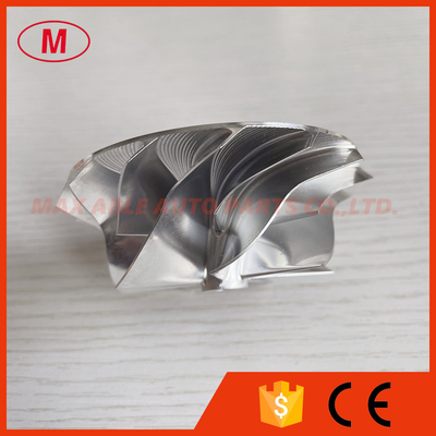 REVERSE 59.00/76.00mm 7+7 blades high performance turbo milling/aluminum 2618/billet compressor wheel