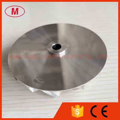 60.00/80.00mm forward 7+7 Blades turbo aluminum 2618/milling/Billet compressor wheel