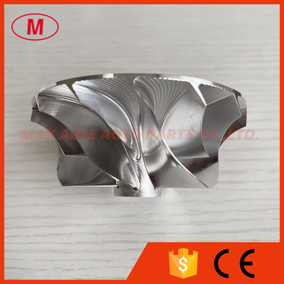 CT10 42.50/61.00mm 17291-0L020HF 6+6 blades turbo milling/aluminum 2618/billet compressor wheel for Upgrade 17201-0L020