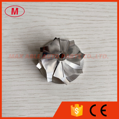 K04 39.86/50.96mm 5304-123-2024/5304-123-2021 4+4 blades turbo milling/aluminum 2618/billet compressor wheel