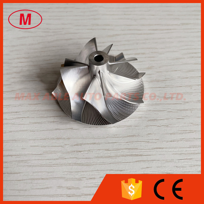 K04 39.86/50.96mm 5304-123-2024/5304-123-2021 4+4 blades turbo milling/aluminum 2618/billet compressor wheel