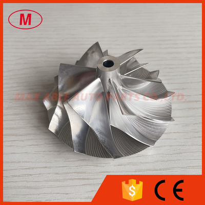 B03G forward 56.50/76.13mm 6+6 blades slim nose Turbo milling/aluminum 2618/billet compressor wheel