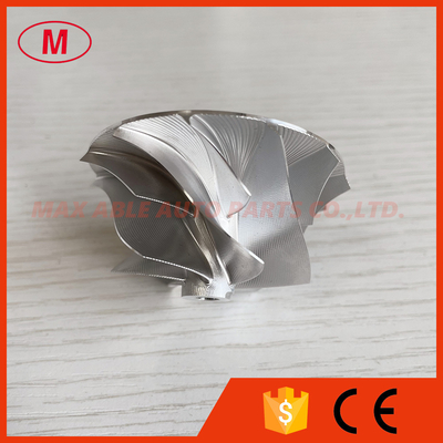 RHV4 42.80/56.50mm 6+6 blades performance point milling air curve turbo milling/aluminum 2618/billet compressor wheel