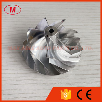 GT15-25 52.50/68.00mm 7+7 blades turbo milling/aluminum 2618/billet compressor wheel