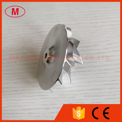 GT15-25 reverse 47.10/63.40mm 6+6 blades high performance turbo milling/aluminum 2618/billet compressor wheel