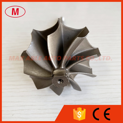 TF06-7R reverse 54X61.5mm 9 blades R10.5 journal bearing turbine shaft wheel /turbine wheel&shaft