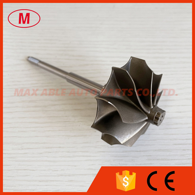 TF06-7R reverse 54X61.5mm 9 blades R10.5 journal bearing turbine shaft wheel /turbine wheel&shaft