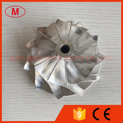 6418-4 75.83/102.75mm 11+0 blades bore :9.99mm racing turbocharger milling/aluminum 2618/billet compressor wheel