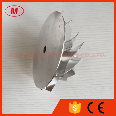6418-4 75.83/102.75mm 11+0 blades bore :9.99mm racing turbocharger milling/aluminum 2618/billet compressor wheel