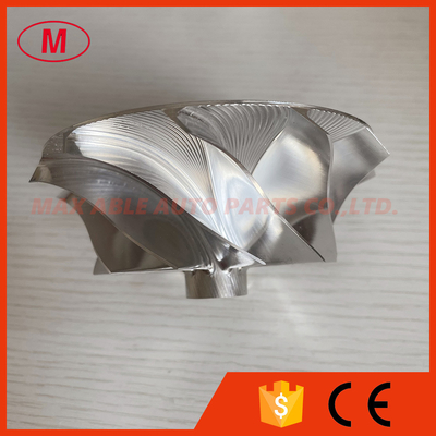 6418-4 75.83/102.75mm 11+0 blades bore :9.99mm racing turbocharger milling/aluminum 2618/billet compressor wheel