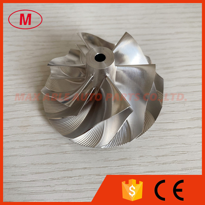 GT15-25 reverse 52.56/68.01mm 6+6 Blades milling/aluminum 2618/billet compressor wheel