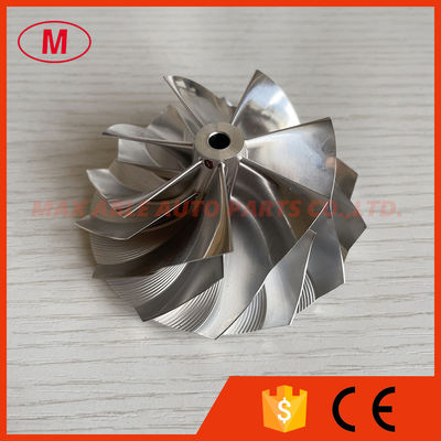 CUSTOM reverse 7+7 blades 59.00/76.00mm High performance Turbo Billet/milling/aluminum 2618 compressor wheel