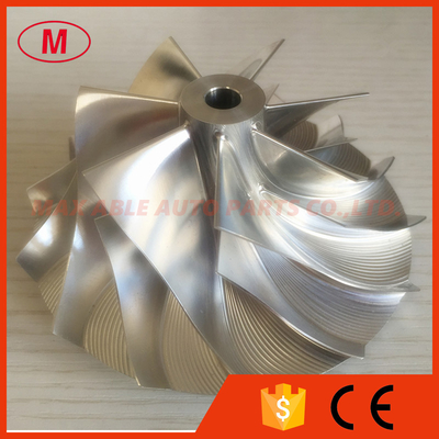 HY55 69.91/103.00mm 7+7 blades high performance turbo billet compressor wheel for 4046945/