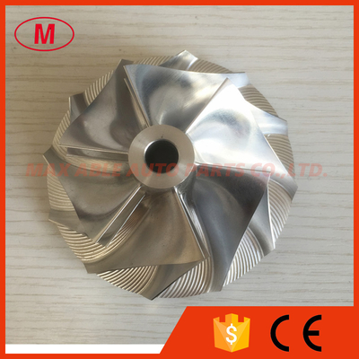 KTR110 6505-51-1410 72.14/106.00mm 6+6 blades turbocharger billet compressor wheel for Kom