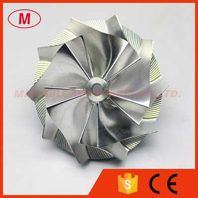 HT10 46.50/61.40mm 5+5 blades high performance aluminum 2024/Billet compressor wheel