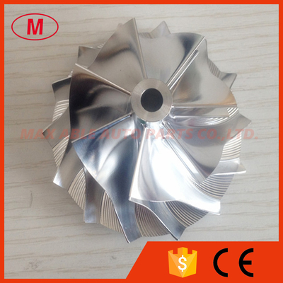 RHF55 48.62/65.00mm 7+7 blades high performance aluminum 2618/Billet compressor wheel for viet