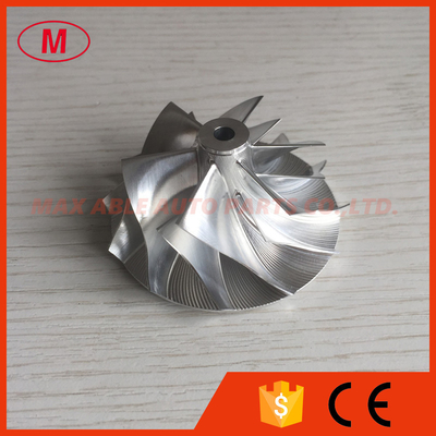 K04 45.09/56.08mm 6+6 blades 5306-123-2216 aluminum 2618/milling/ billet compressor wheel for K0422881 5304-970-0303