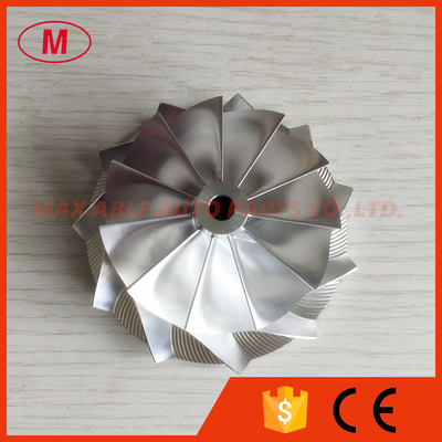 GTX3076 58.00/76.13mm 11+0 blades Bore:5.99mm high performance turbo milling/alumininum 2618/billet compressor wheel