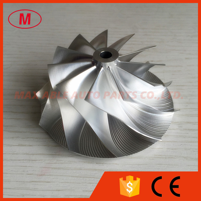 GTX3076 58.00/76.13mm 11+0 blades Bore:5.99mm high performance turbo milling/alumininum 2618/billet compressor wheel