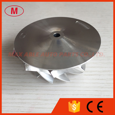 GTX3076 58.00/76.13mm 11+0 blades Bore:5.99mm high performance turbo milling/alumininum 2618/billet compressor wheel
