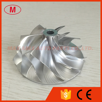 GT28 49.62/61.98mm 6+6 blades racing turbocharger billet/milling compressor wheel
