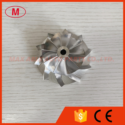 TB3403 forward 10+0 blades 48.55/69.00mm high performance Turbocharger milling/aluminum 2618/billet compressor wheel