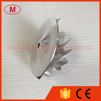 TB3403 forward 10+0 blades 48.55/69.00mm high performance Turbocharger milling/aluminum 2618/billet compressor wheel