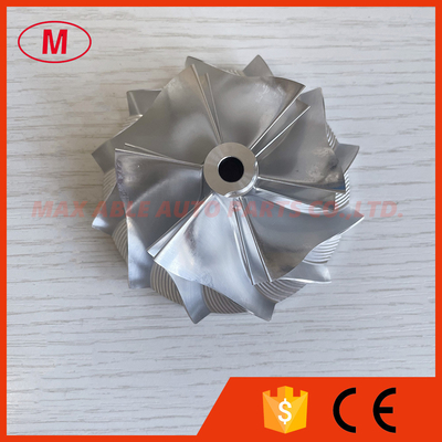 T04B 409179-0028 59.00/76.13mm 6+6 blades high performance turbocharger milling/aluminum 2618/billet compressor wheel