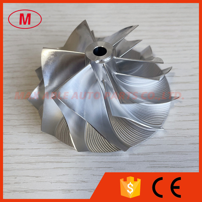 T04B 409179-0028 59.00/76.13mm 6+6 blades high performance turbocharger milling/aluminum 2618/billet compressor wheel
