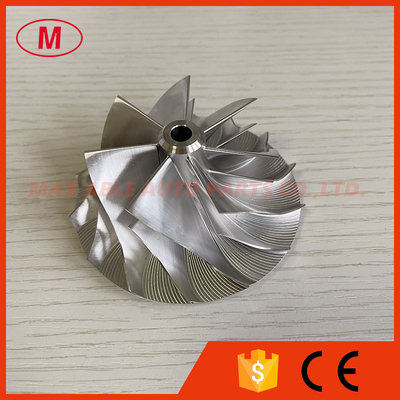 RHF55 55.50/76.13mm 7+7 blades turbo milling/aluminum 2618/billet compressor wheel
