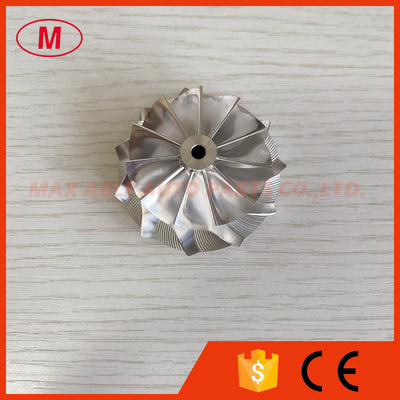 GT12 43.00/54.00mm 11+0 blades high performance turbocharger milling/aluminum 2618/Billet compressor wheel