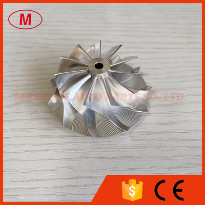 GT12 43.00/54.00mm 11+0 blades high performance turbocharger milling/aluminum 2618/Billet compressor wheel